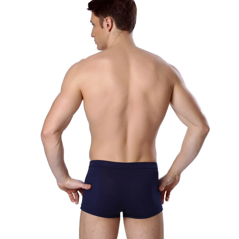 4 pçs/lote cuecas boxers masculinas de tamanhos grandes shorts malha para cuecas de bambu underwears calcinhas presentes para homem masculino