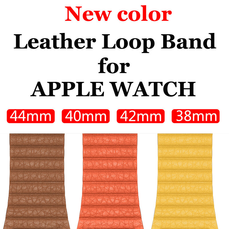 Correa para apple watch banda 42mm 38mm 44mm 40mm correa iwatch 5 4 3 2 pulsera magnética de cuero apple watch 4 accesorios