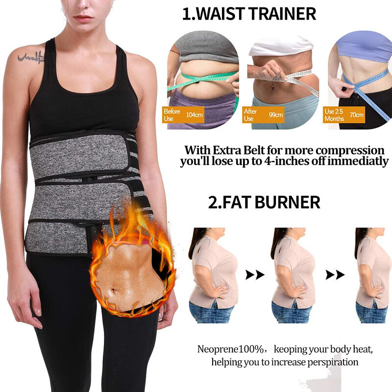 Kobiety gorset Waist Trainer neoprenowy pas wyszczuplający odchudzanie płaszcza brzuch redukujący Shaper brzuch pot Shapewear Workout gorset modelujący