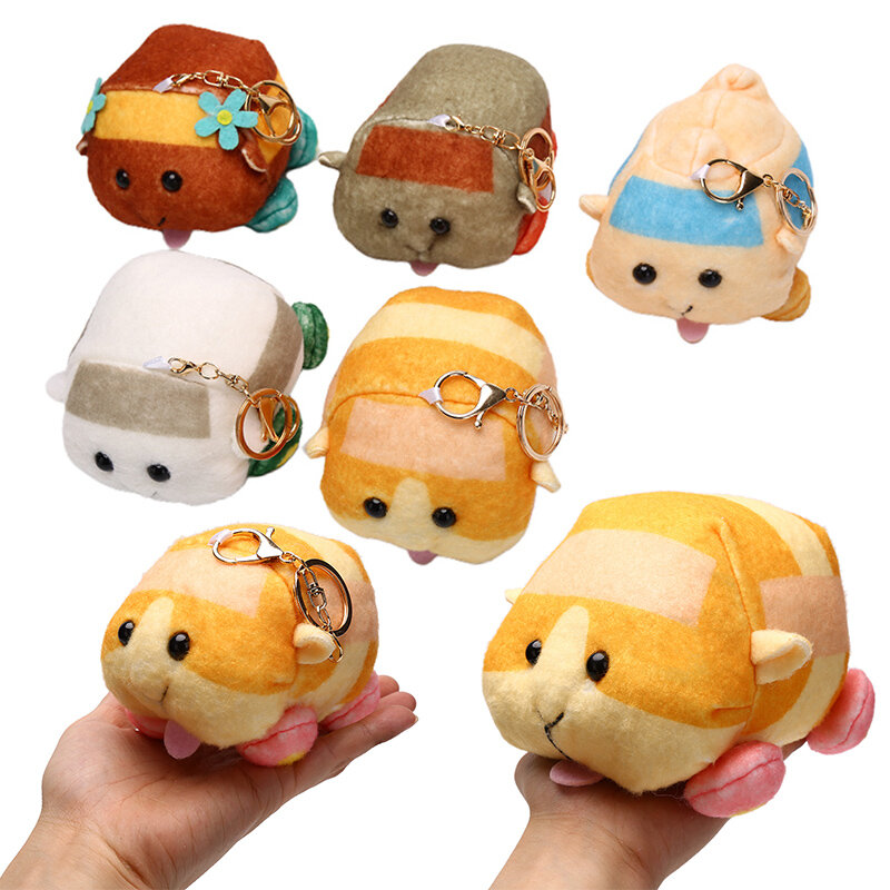 34 Styles Cute Wool Felt Poke PuIpuI Guinea Pig Cart Hamster Doll Small Keyring Pendant Soft Stuffed Toy For Kid Girl Gift 1 Pc