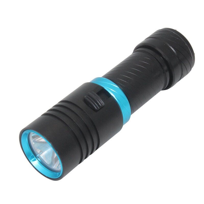 UV 라이트 스쿠버 손전등 방수 수중 100m 토치 18650 22650, 무단 조광 T6 보라색 LED 다이빙 손전등 토치