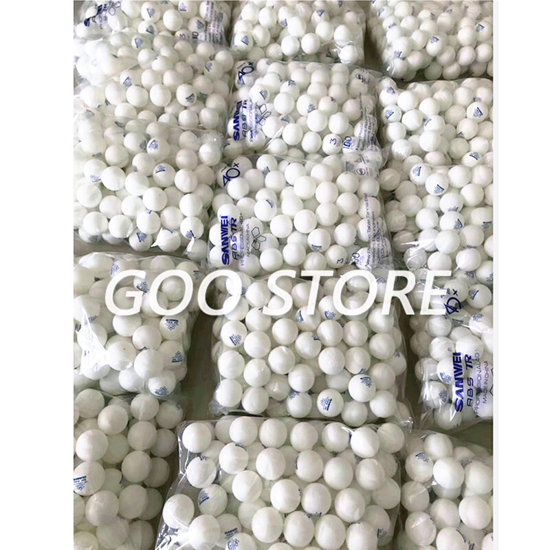 SANWEI nuovo 3 stelle TR materiale ABS plastica 40 + allenamento SANWEI pallina da Ping Pong Poly Ping Pong Ball