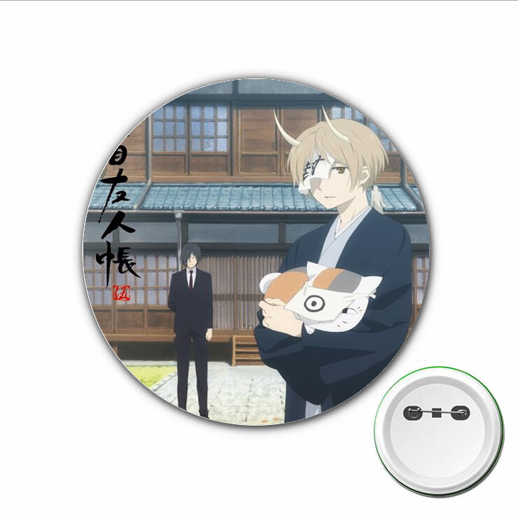 3pcs anime Natsume Yuujinchou Badge Midoriya Izuku Cosplay Pinos Broche para Roupas Acessórios Mochilas sacos Botão Emblemas