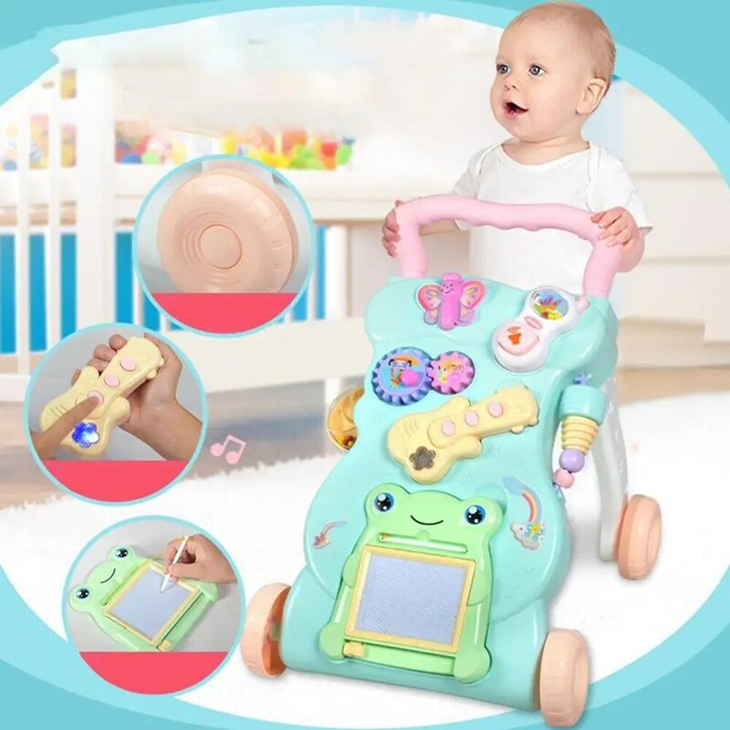 Brinquedo carrinho multifuncional para bebês, sapatinho com assento e presente para crianças do aprendizado inicial