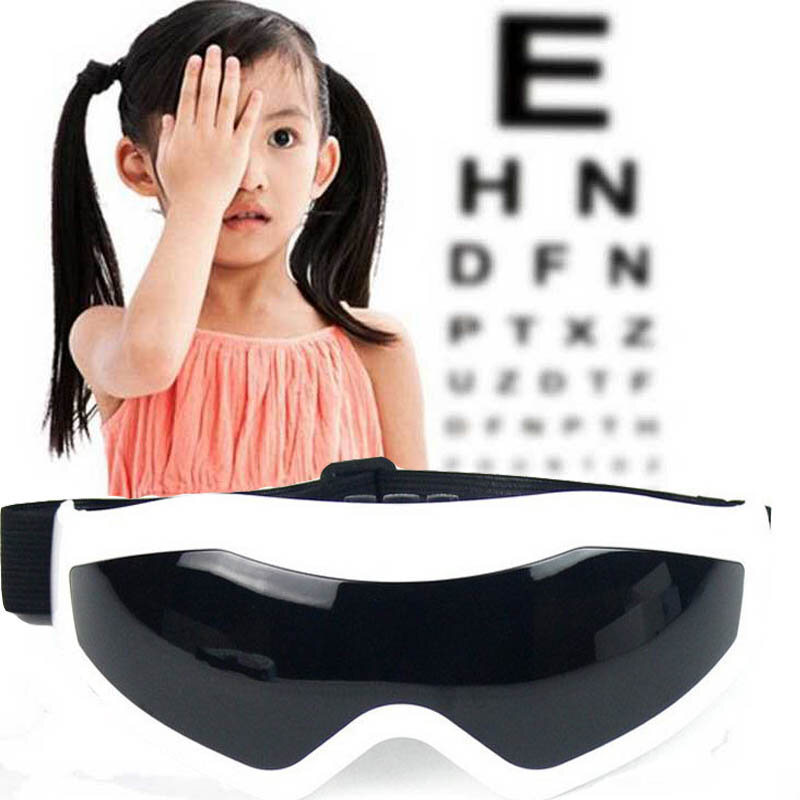 Massaggiatore elettrico per gli occhi maschera per l'emicrania miglioramento della visione degli occhi fronte cura degli occhi occhiali massaggio vibrazione Wireless occhio magnetico