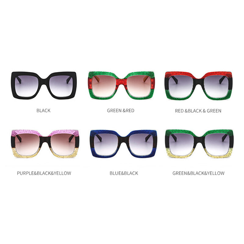 LeonLion – lunettes de soleil carrées surdimensionnées pour femmes, Vintage, stylées, stylées, marque de luxe, verres dégradés, UV400