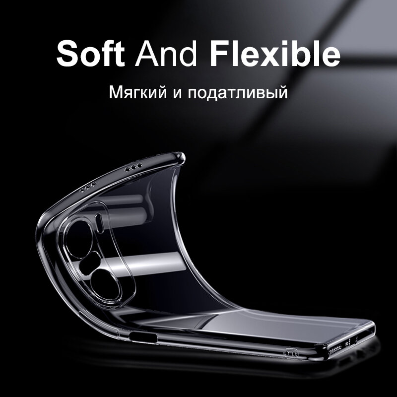 Ultra Thin Silicone Case For Xiaomi Mi 11 10 Ultra 10t Lite Redmi Note 10s 9s 9 9A 9C 9T Poco X3 F3 M3 F2 Pro Clear Soft Cover