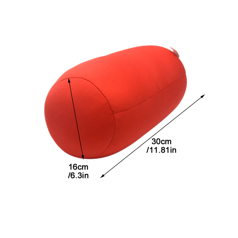30 см x 16 см цилиндрическая Подушка микро мини микро-бусина для спины Подушка для головы Удобная дорожная подушка украшение для кровати
