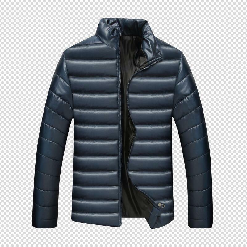 MRMT jaket kerah tebal pria, pakaian jaket katun kasual warna polos katun musim gugur dan dingin 2024