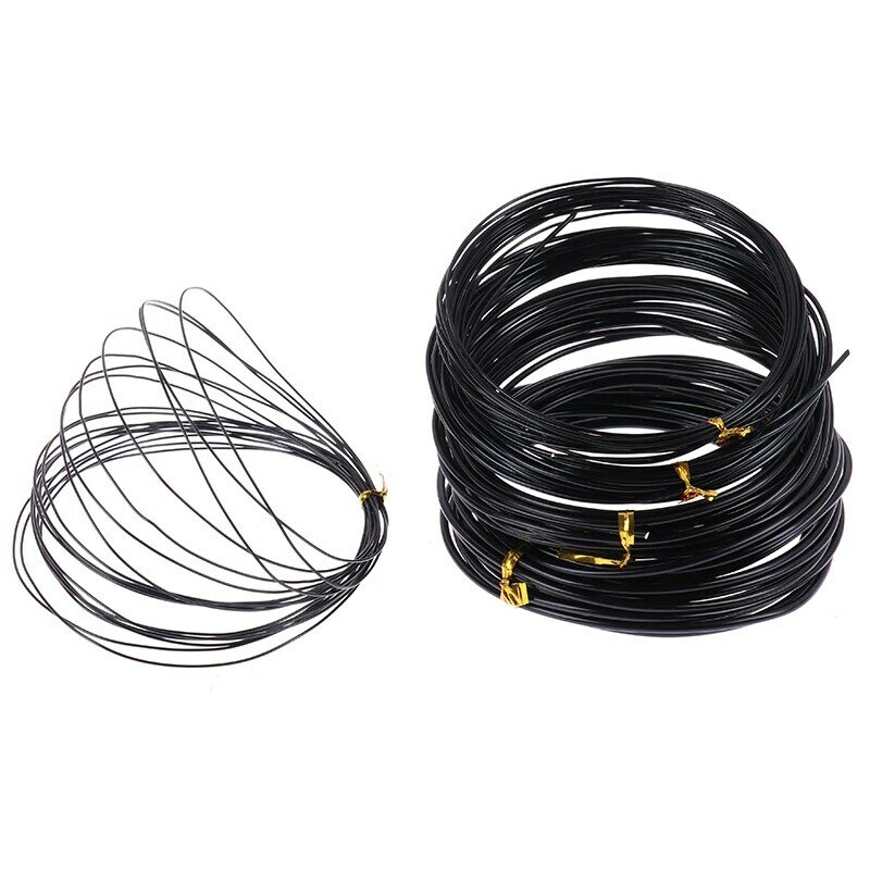 Total 5m (Black) Bonsai Wires Anodized Aluminum Bonsai Training Wire With 5 Sizes (1.0 Mm,1.5 Mm,2.0 Mm 2.5mm .3mm)
