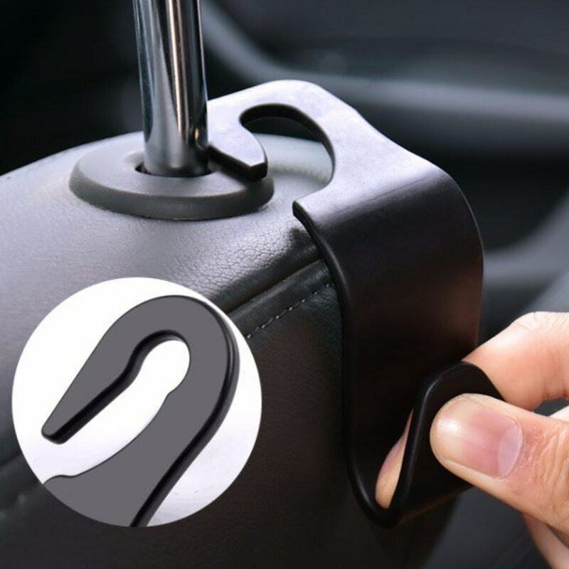 Car Seat Back Hook Universal Portable Car Accessories Interior Hanger Holder Storage for Car Bag Purse Cloth Decoration Dropship