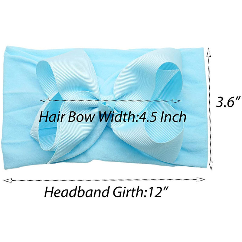 20 pçs macio bebê headbands com 4.5 polegadas arcos de cabelo headbands para bebê menina cabeça banda recém-nascidos acessórios de cabelo faixa de cabelo