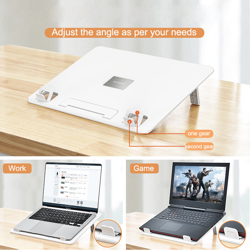 Oatsff supporto per Laptop portatile supporto per Notebook scrivania multifunzione per Macbook Air Pro scrivania da lettura per camera da letto supporto di raffreddamento per iPad