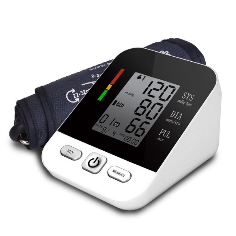 Professional Automatic Digital Arm Blood Pressure Monitor Tonometer Usb Rechargeable Sphygmomanometer tensiometro pulsometer