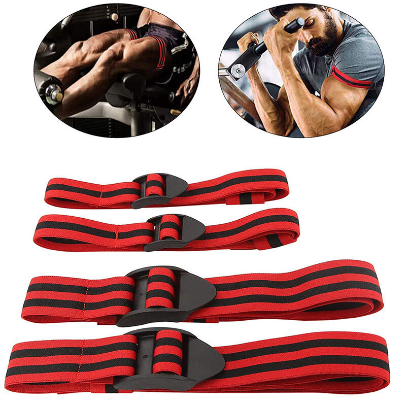 BFR-Bandas de oclusión para Fitness, bandas de restricción de flujo de sangre para culturismo de peso, envolturas para brazos y piernas, equipo de gimnasio de crecimiento muscular rápido