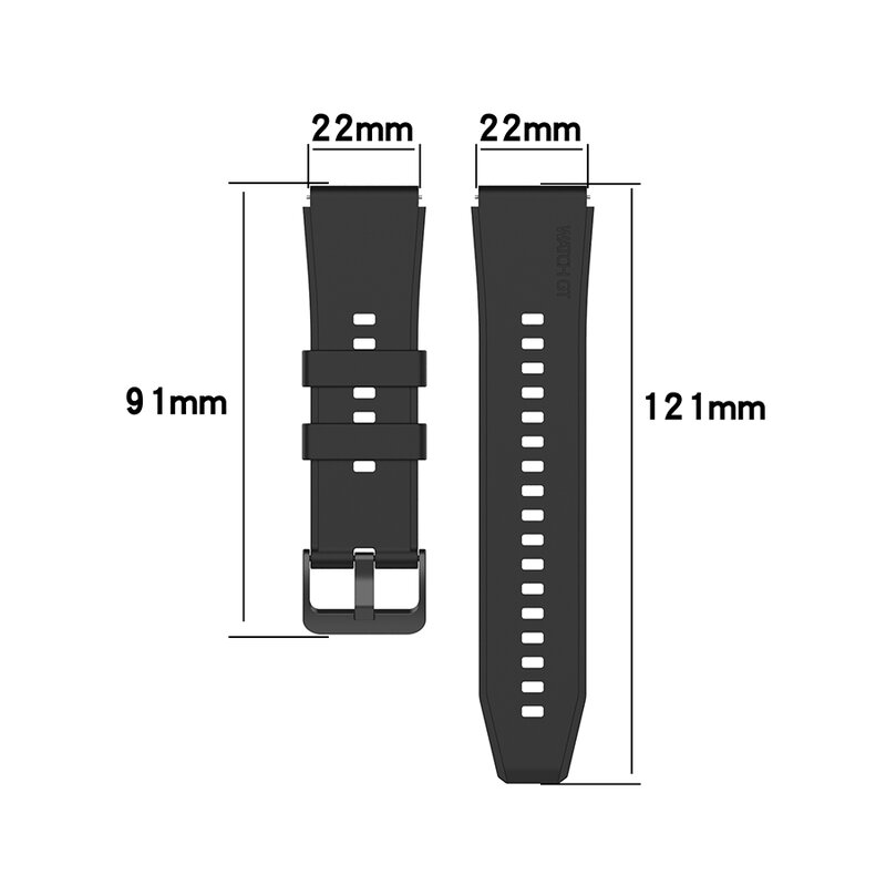 สายซิลิโคนอย่างเป็นทางการ22มม. สำหรับนาฬิกา Huawei GT 2 3 Pro สายนาฬิกาข้อมือของแท้สำหรับ Huawei GT2 GT3 GT4 Pro 46มม.
