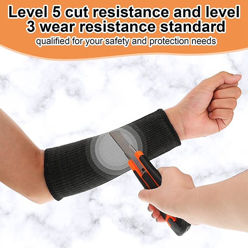 4คู่ตัดและ Burn Resistant แขนป้องกันแขน Forearm สำหรับบางผิวและช้ำ