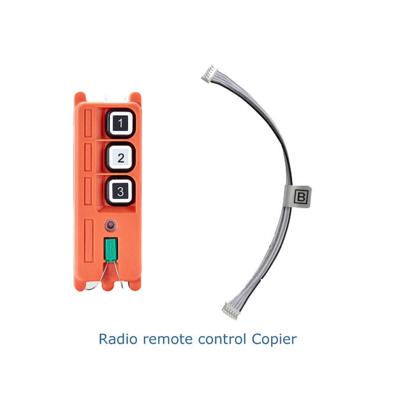 Controle remoto para rádio industrial sem fio telecontrol, transmissor ou receptor, ferramenta de fotocopiadora, compatível com telecrane