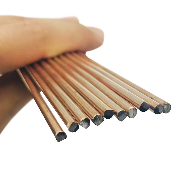 10pcs 1.6/2.4/3.2mm*330mm Red Copper Welding Brazing Wire Solder TIG Filler Rod A18 Steel Mild Steel