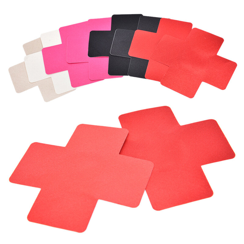 Almofadas adesivas para cobrir mamilos, 1 par de almofadas para os seios, adesivo descartável, pétalas de peito vazada