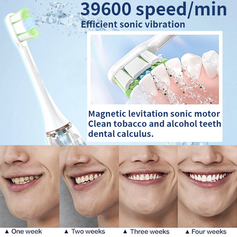 SOOCAS-Cabezal de repuesto para cepillo de dientes eléctrico, cerdas suaves, X3U/X1/X3/X5
