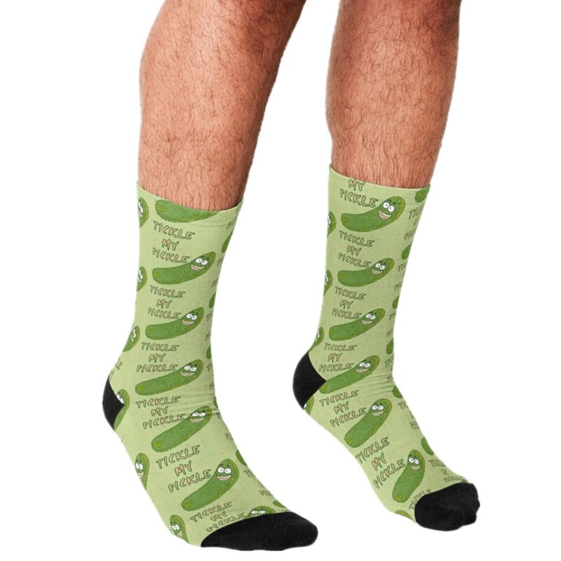Men's socks Funny Pickle Face Printed Socks Men harajuku Happy hip hop Novelty cute boys Crew Casual Crazy Socks for men