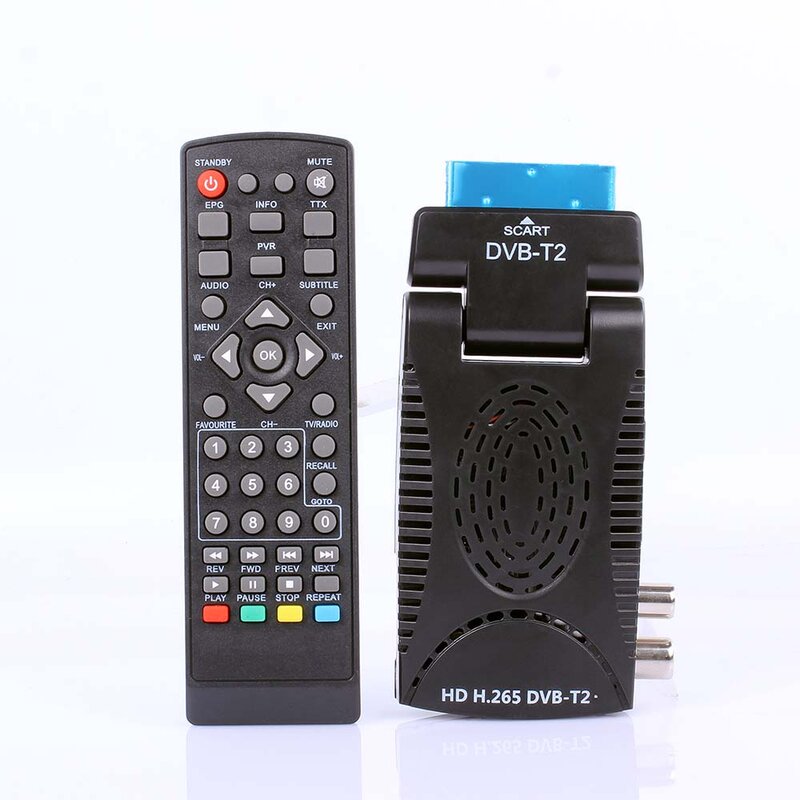 Receptor de televisión Digital terrestre HD, sintonizador DVB T2 H.265, compatible con Wifi, EPG, PVR, para Italia/Alemania/Francia/España, Europa y DVB-T2