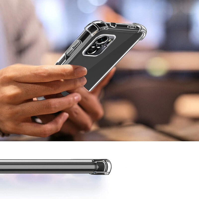 3D Túi Khí Chống Sốc Dẻo Silicone Ốp Lưng Điện Thoại Xiaomi Redmi Note 11 10 Pro Max Trong Suốt Siêu Mỏng Mềm Mại Da Ốp Lưng funda Coque Sang Trọng