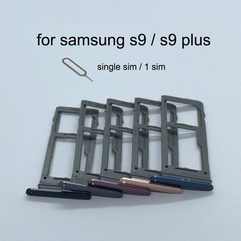 For Samsung Galaxy S9 Plus G965 G965F G965FD G965U Original Phone Housing New SIM Card Adapter And Micro SD Card Tray Holder