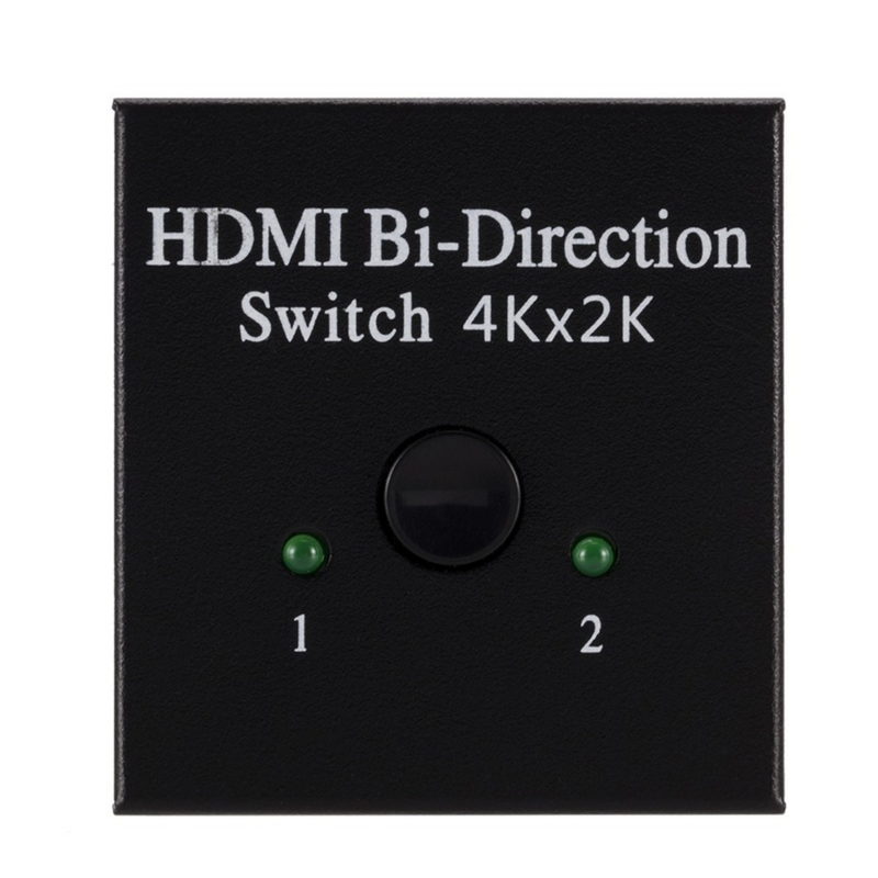Switcher compatível com hdmi 2 in1 para fora para ps4/3 adaptador do switcher da caixa da tevê o bidirecional 1x 2/2x1 do interruptor kvm do divisor 4k compatível com hdmi