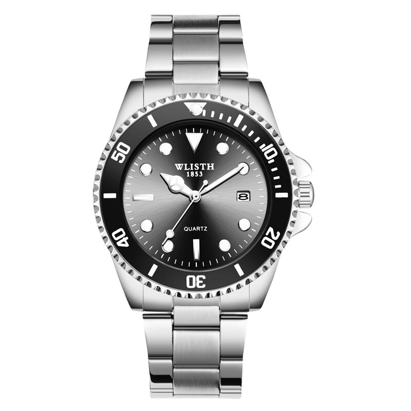 Relógio de pulso de aço inoxidável de aço inoxidável do ponteiro luminoso da marca superior masculino relógio esportivo genebra pedra é adequado para rolex 2020
