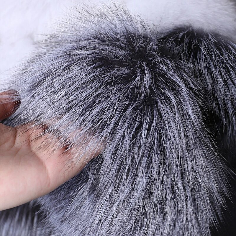 Maomaokong2020-معطف فرو الثعلب ، سترة نسائية من الجلد الطبيعي ، العشب ، معطف قصير من الجلد