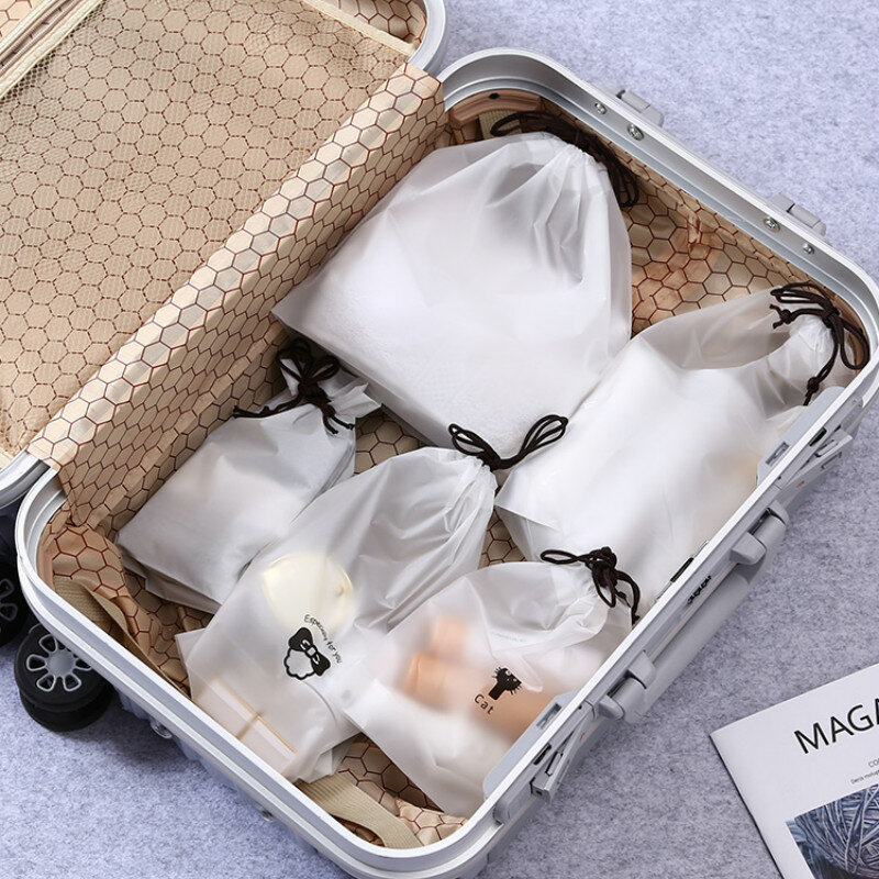 Cute Transparent Waterproof Travel Cosmetic Bag Women Makeup Case Bath Make Up Organizer Toiletry Wash Beauty Kit Storage Pouch