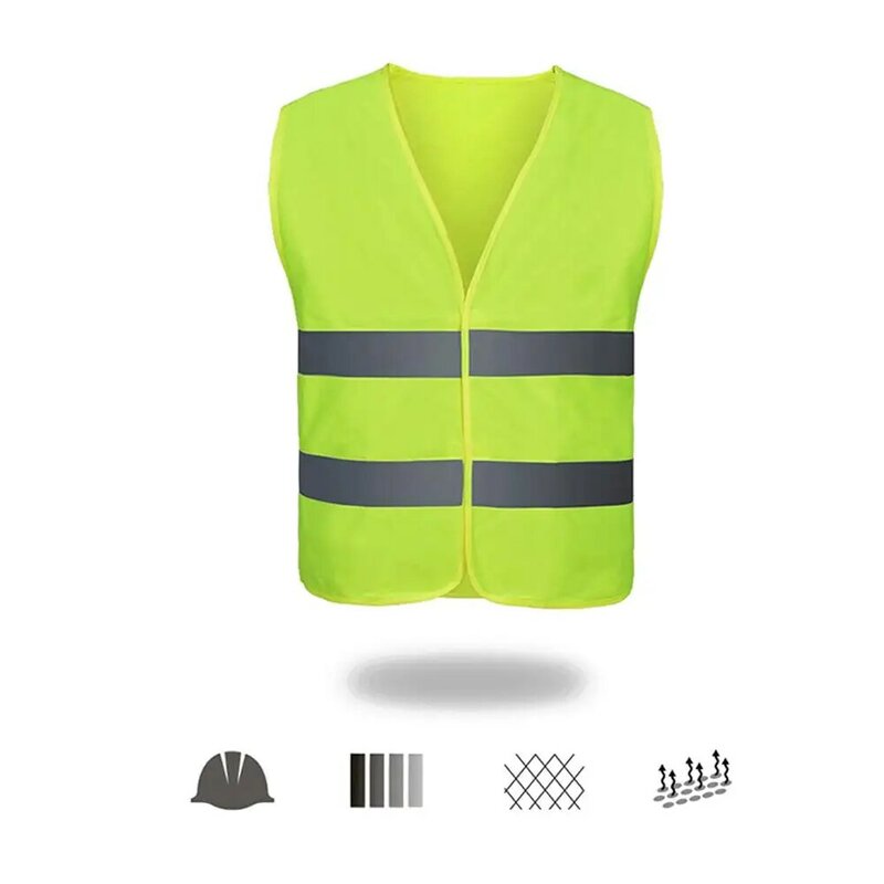 سلامة الملابس سترة عاكسة ملابس العمل حركة المرور البناء وضوح عالية يوم تحذير السلامة سترة