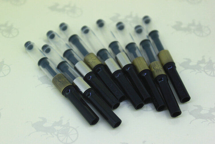 Convertidor de tinta Universal para pluma estilográfica, amortiguador de tinta de relleno de pistón de empuje estándar, novedad