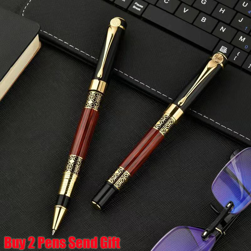 Wysokiej jakości Full metalowy długopis biurowy Executive Business Men luksusowy prezent do pisania Pen kup 2 wysłać prezent
