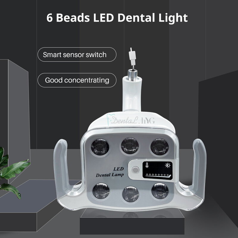 6Led dentystyczne oświetlenie LED lampa doustna wrażliwa lampa Led na fotel dentystyczny klinika sprzęt stomatologiczny