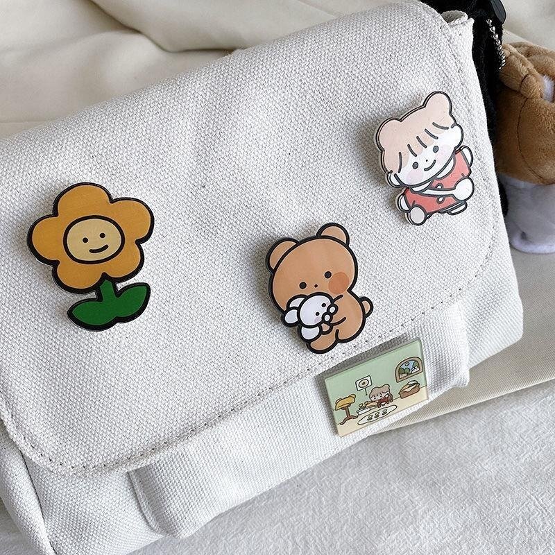 ช้อปปิ้งกระเป๋าผู้หญิงหวานKawaiiพิมพ์ผ้าใบLeisureคุณภาพสูงHarajukuสไตล์เกาหลีAll-Matchกระเป๋าของชำใหม่