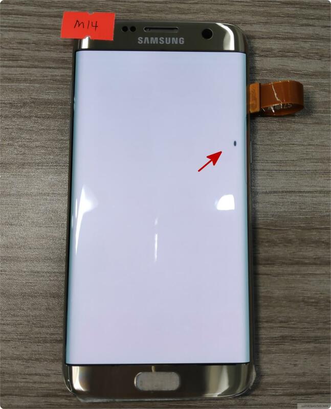 Originale Per Samsung Galaxy S7 bordo G935F G935A G935FD Burn-in ombra e Difetto display lcd con touch screen digitizer