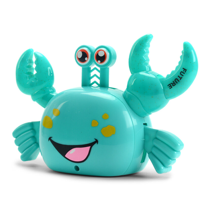 Novelty Electric Crab Toys Automatic Turning Luminous Crab With Music Baby Eletric Animal Educational Toys For Children Gifts