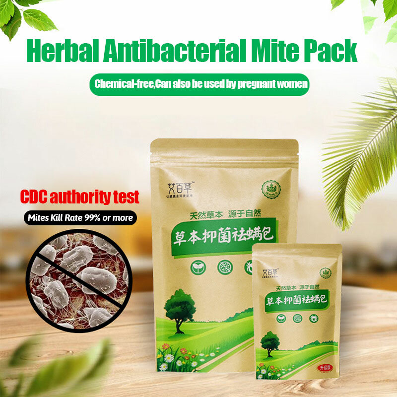 2 กระเป๋าธรรมชาติMite Killer Anti-MiteสารสกัดจากพืชปลอดสารพิษสมุนไพรAntibacterialยกเว้นกระเป๋าBugsทำความสะอาด