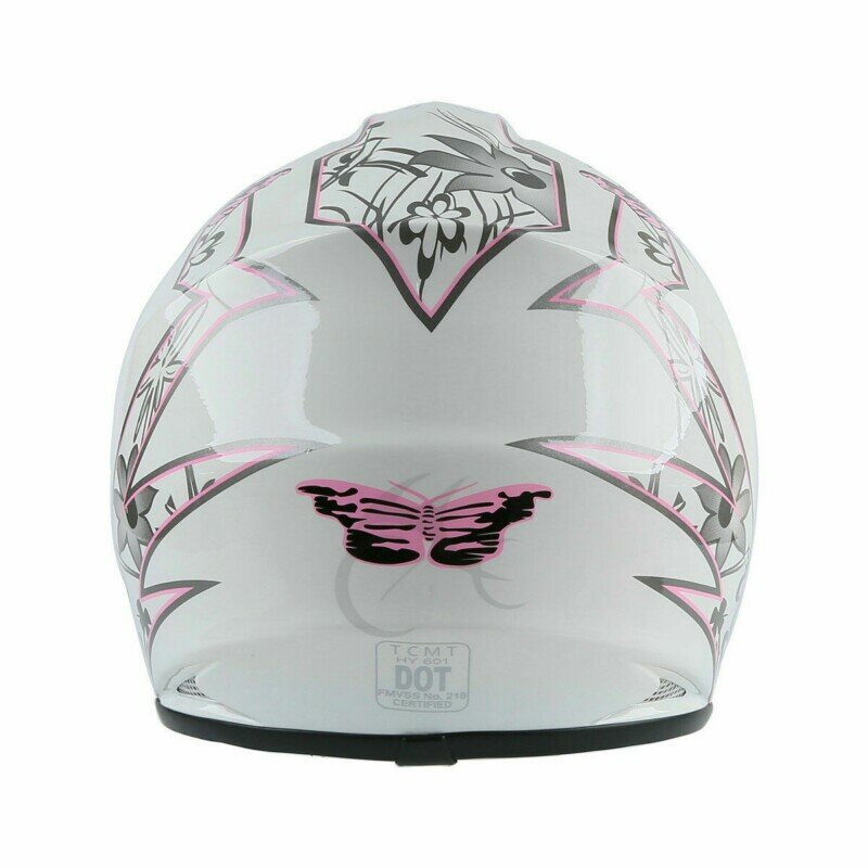 DOT Youth Kids Helmet Pink Butterfly Red Spider Net Dirt Bike ATV MX Helmets full face w/Goggles+gloves Cycling casco moto kask