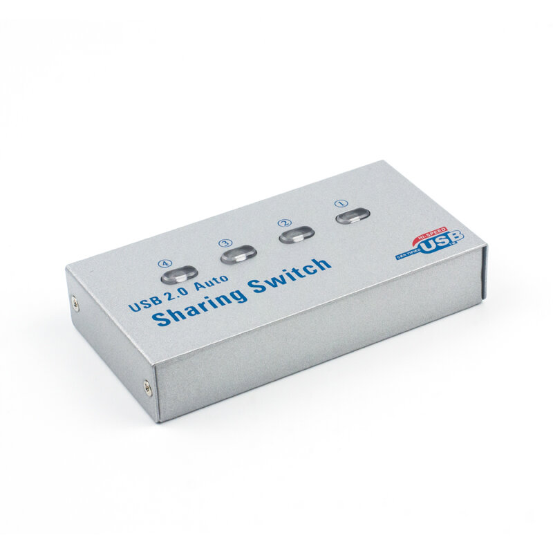 4 Port USB Switch Empat Input Output Power USB2.0 Converter untuk Mouse Keyboard Printer Berbagi Perangkat USB