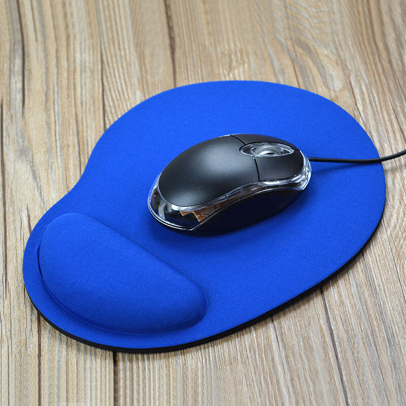Solid Color Table Ergonomic Mouse Pad with Wrist Rest Non-Slip Rubber Computer Pad on The Table Surface for The Mouse Wristband