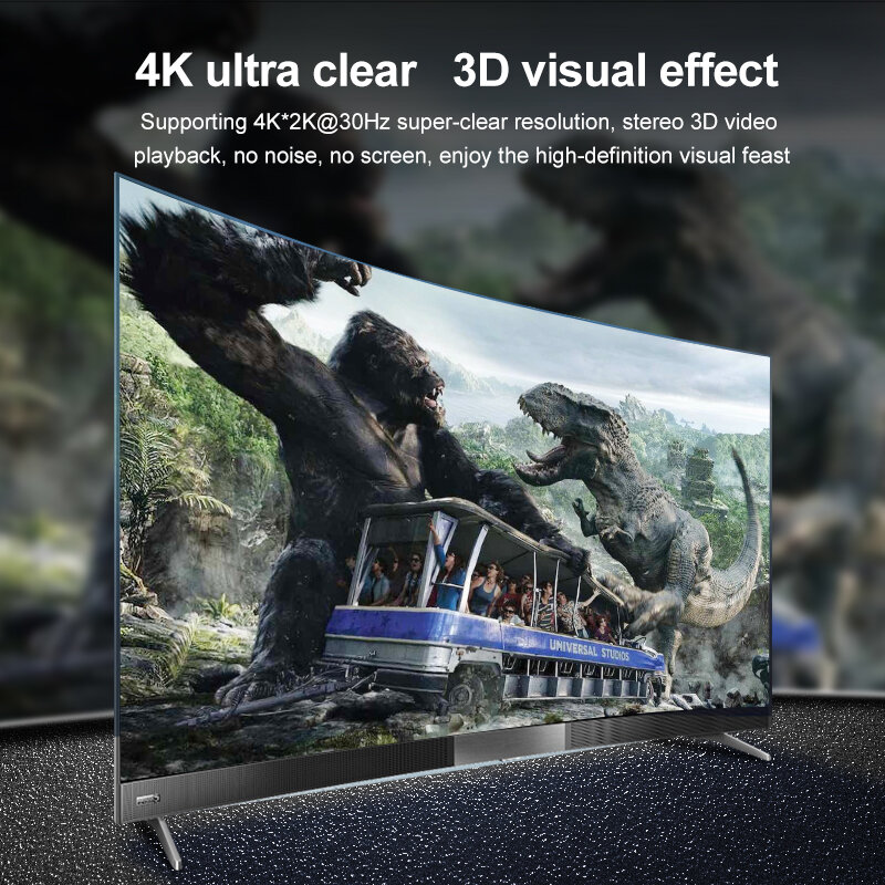 HDMI 호환 스위처 3 In 1 Out 적외선 원격 제어 기능이있는 4k 철 상자 HD 비디오 3 In 1 Out HD 분배기 HD 분배기