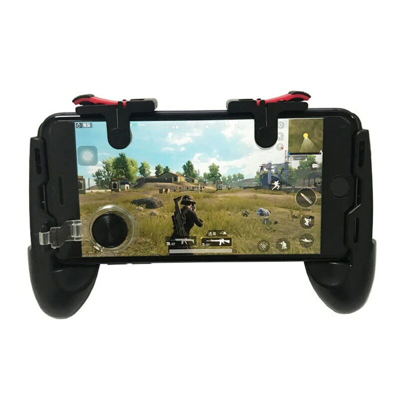 PUBG Gamepad wyzwalacz telefon gra dla iPhone Samsung Shooter kontroler L1 R1 przycisk ognia Shooter Grip wyzwalacz cel klucz Joystick