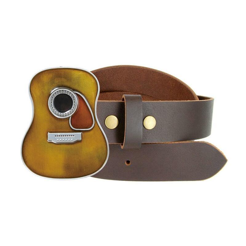 Hebilla de cinturón de vaquero occidental para hombre y mujer, hebilla de cinturón de moda para guitarra deportiva de metal, adecuada para cinturón de 4CM