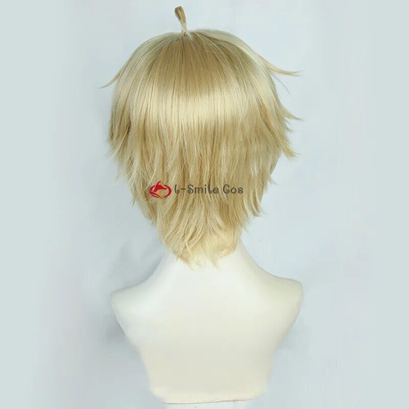 ES Cosplay Mashiro Tomoya parrucca lino dorato resistente al calore capelli sintetici Halloween Party Anime parrucca Cosplay + parrucca