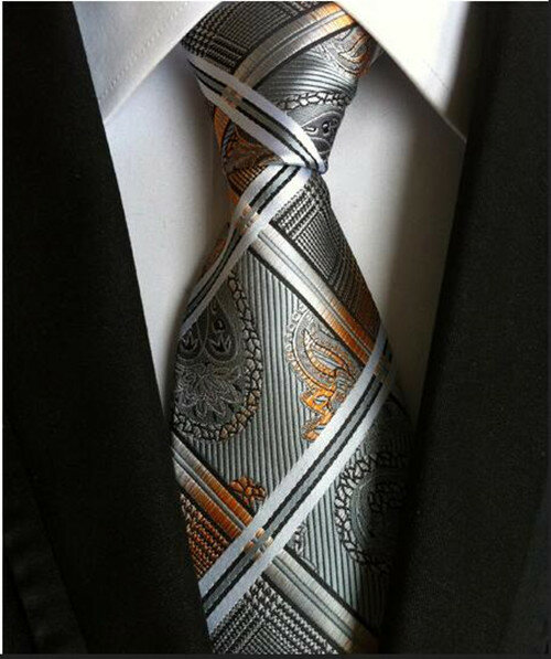 Cravatte da uomo 8cm cravatte moda uomo nuovo Corbatas Gravata cravatta di seta Jacquard affari verde viola blu scuro grigio oro blu cravatta per uomo