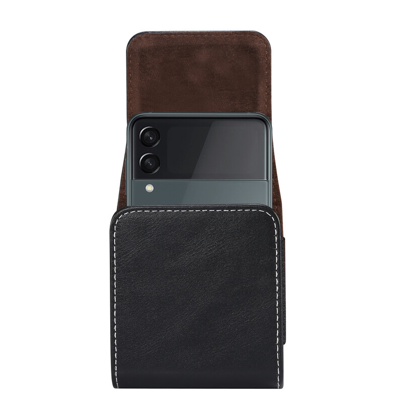 Mode Gürtel Clip Pu Leder Flip Case für Samsung Galaxy Z Flip 3 4 Flip4 Flip5 5g Falt hülle